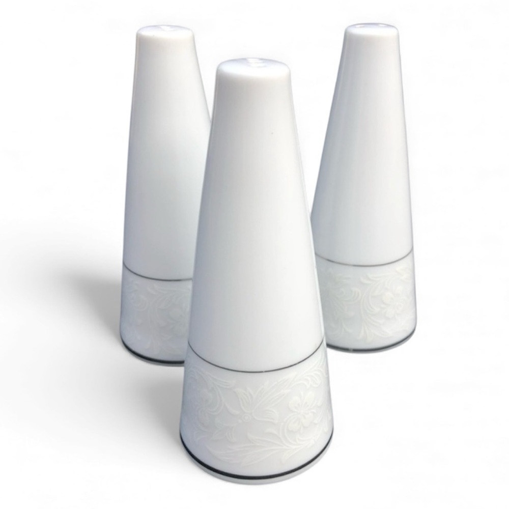 MCM Brocade Salt & Pepper Shakers by Style House - 2 salts 1 pepper - Japan